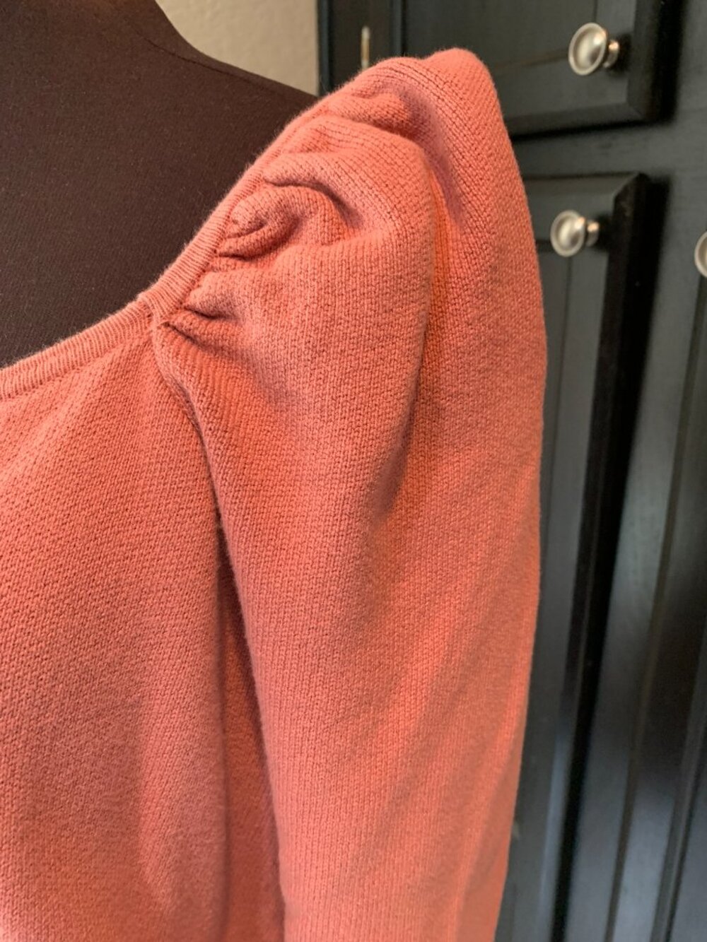 All Worthy Hunter McGrady Puff Sleeve Sweater - Canyon Rose EUC XL - Picture 6 of 10